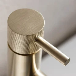 Crosswater MPRO Monobloc Basin Mixer With Knurled Detailing - Brushed Brass 7 Crosswater MPRO Monobloc Basin Mixer With Knurled Detailing - Brushed Brass -Home Bathroom pro110dnf k d1