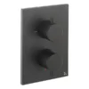 Crosswater - Matt Black MPRO Crossbox 2 Outlet (Bath/Shower Icons) Trim & Levers Finishing Kit 2 Crosswater - Matt Black MPRO Crossbox 2 Outlet (Bath/Shower Icons) Trim & Levers Finishing Kit -Home Bathroom procb1500lbpm l1