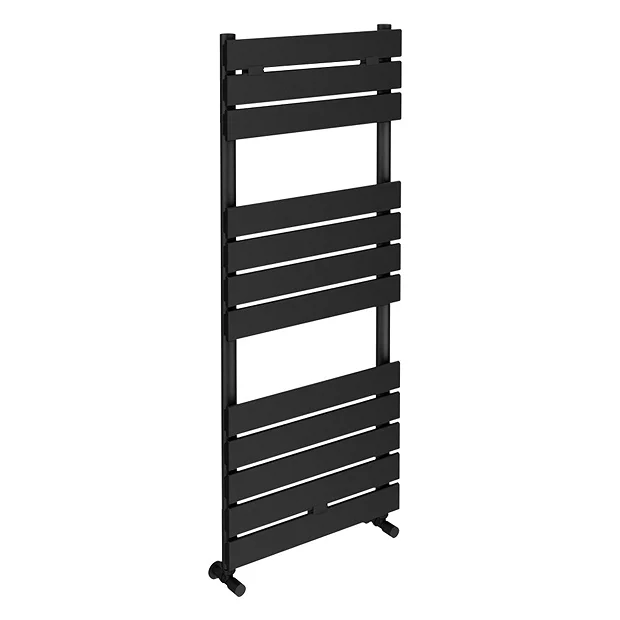 Milan Matt Black H1213mm X W500mm Heated Towel Rail 5 Milan Matt Black H1213mm X W500mm Heated Towel Rail - Image 3