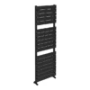 Milan Matt Black 1512 X 500mm Heated Towel Rail -Home Bathroom rad15mb detail1