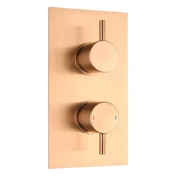 Arezzo Brushed Bronze Round Shower Package With Concealed Valve + Head 10 Arezzo Brushed Bronze Round Shower Package With Concealed Valve + Head -Home Bathroom rd2bzpk d1