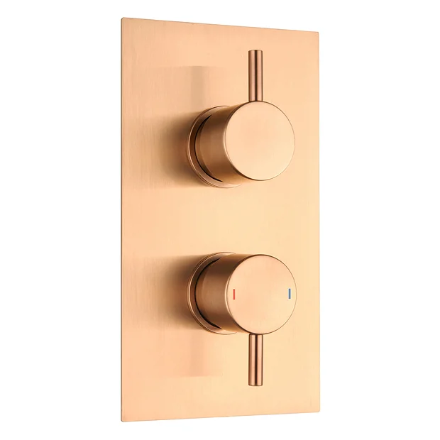 Arezzo Brushed Bronze Round Shower Package With Concealed Valve + Head 5 Arezzo Brushed Bronze Round Shower Package With Concealed Valve + Head - Image 3