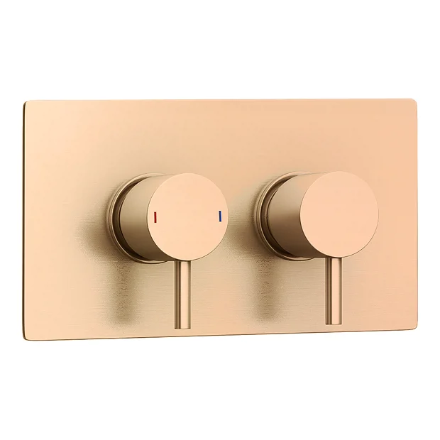 Arezzo Brushed Bronze Round Shower Package With Concealed Valve + Head 6 Arezzo Brushed Bronze Round Shower Package With Concealed Valve + Head - Image 4