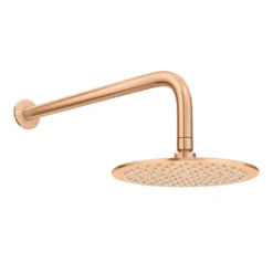 Arezzo Brushed Bronze Round Shower Package With Concealed Valve + Head 12 Arezzo Brushed Bronze Round Shower Package With Concealed Valve + Head -Home Bathroom rd2bzpk d3