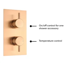 Arezzo Brushed Bronze Round Shower Package With Concealed Valve + Head 13 Arezzo Brushed Bronze Round Shower Package With Concealed Valve + Head -Home Bathroom rd2bzpk d4