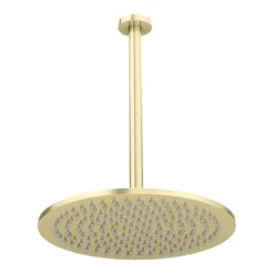 Arezzo Brushed Brass Twin Concealed Shower Valve Inc. 300mm Head + Ceiling Mounted Arm 11 Arezzo Brushed Brass Twin Concealed Shower Valve Inc. 300mm Head + Ceiling Mounted Arm -Home Bathroom rd3bbpkcm d5