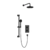 Heritage Dartmouth Concealed Thermostatic Shower With Fixed Head And Flexible Kit - Matt Black -Home Bathroom sdacdual03