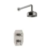 Heritage Glastonbury Recessed Shower With Premium Fixed Head Kit - Brushed Nickel -Home Bathroom sdcdual15