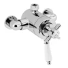 Heritage Dawlish Exposed Shower Valve With Top Outlet Connection - Chrome -Home Bathroom sdct06 l