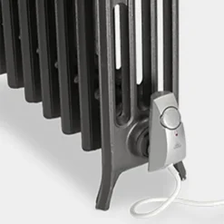 Paladin Sloane 450mm High 7 Section Electric Cast Iron Radiator With 900w Heating Element -Home Bathroom sha546pb900w d1 1