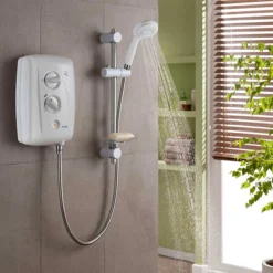 Triton T80Z 10.5 KW Fast-Fit Electric Shower - White/Chrome -Home Bathroom sp8001zff d2
