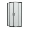 Nuie Pacific Black Profile Quadrant Shower Enclosure -Home Bathroom squ8bp d2