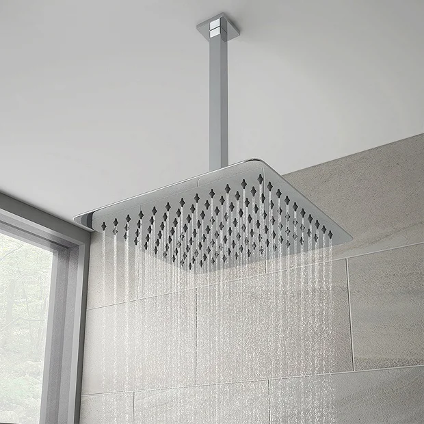 Summit Square Ceiling Mounted Shower Pack (with Handset + Rainfall Shower Head) 6 Summit Square Ceiling Mounted Shower Pack (with Handset + Rainfall Shower Head) - Image 4
