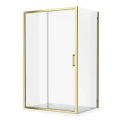 Toreno Brushed Brass 1200 X 800mm Sliding Door Shower Enclosure Without Tray 7 Toreno Brushed Brass 1200 X 800mm Sliding Door Shower Enclosure Without Tray -Home Bathroom tbb128sde d1