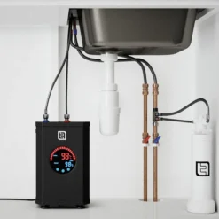 The Tap Factory Tetra Brushed Steel 4 In 1 Instant Hot Water Tap