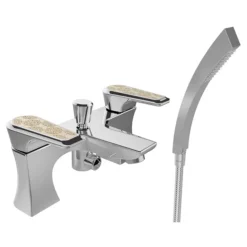 Heritage Lymington Lace Gold Bath Shower Mixer -Home Bathroom tlycg02 l