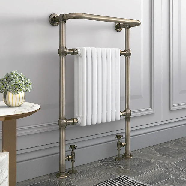 Chatsworth Savoy Old English Brass Traditional Heated Towel Rail Radiator 4 Chatsworth Savoy Old English Brass Traditional Heated Towel Rail Radiator - Image 2