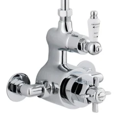 Ultra Traditional Exposed Thermostatic Shower Package With Twin Valve & Riser Kit 10 Ultra Traditional Exposed Thermostatic Shower Package With Twin Valve & Riser Kit -Home Bathroom traditionalexposedshowervalverigidriserag302a3170nwd2