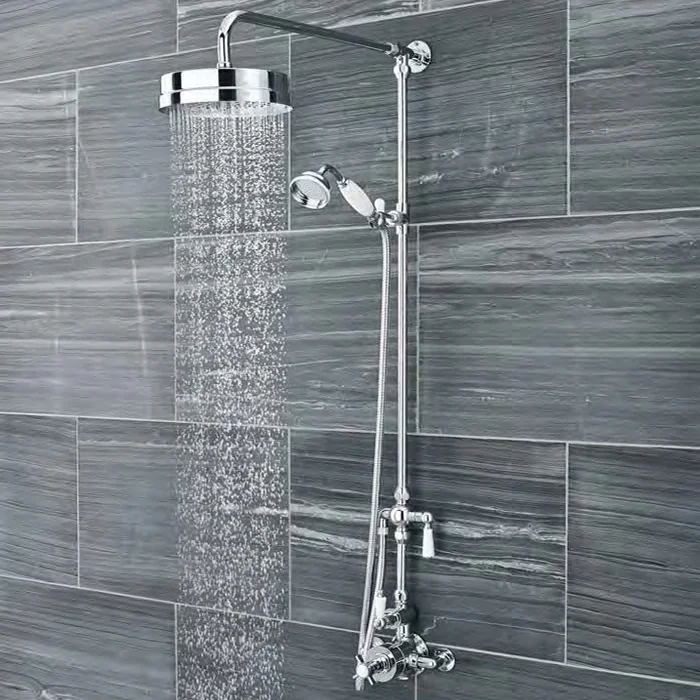 Traditional Luxury Rigid Riser Kit With Diverter & Twin Exposed Shower Valve 4 Traditional Luxury Rigid Riser Kit With Diverter & Twin Exposed Shower Valve - Image 2