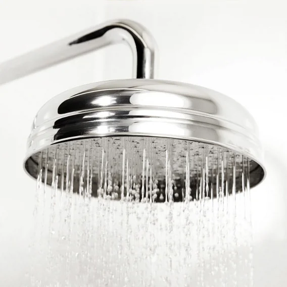 Traditional Triple Concealed Shower Valve With Diverter, 8" Fixed Shower Head, 4 Body Jets & Slider 7 Traditional Triple Concealed Shower Valve With Diverter, 8" Fixed Shower Head, 4 Body Jets & Slider - Image 5