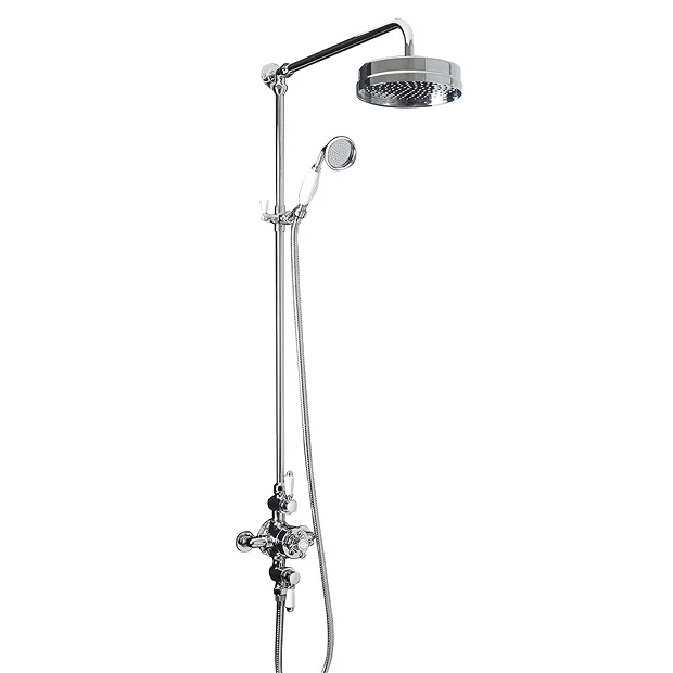 Trafalgar Triple Exposed Thermostatic Shower Valve + Luxury Rigid Riser Kit 4 Trafalgar Triple Exposed Thermostatic Shower Valve + Luxury Rigid Riser Kit - Image 2