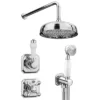 Trafalgar Traditional Concealed Individual Diverter + Thermostatic Control Valve With Handset + 8" Shower Head -Home Bathroom traisvpk2 d5