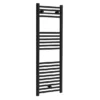 Toreno Black W400 X H1200mm Heated Towel Rail - Straight -Home Bathroom trb412 l