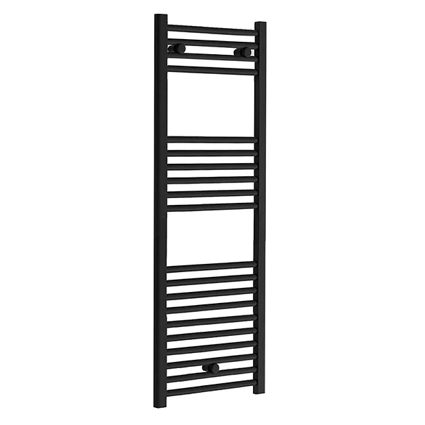 Toreno Black W400 X H1200mm Heated Towel Rail - Straight 3 Toreno Black W400 X H1200mm Heated Towel Rail - Straight