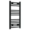 Toreno Black Curved W400 X H800mm Heated Towel Rail 2 Toreno Black Curved W400 X H800mm Heated Towel Rail -Home Bathroom trb480c l