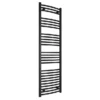 Toreno Black Curved W500 X H1600mm Heated Towel Rail 2 Toreno Black Curved W500 X H1600mm Heated Towel Rail -Home Bathroom trb516c l