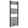 Toreno Black W600 X H1200mm Heated Towel Rail - Straight -Home Bathroom trb612 l