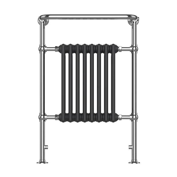 Chatsworth Savoy Traditional Heated Towel Rail Radiator (Chrome & Anthracite Grey) 6 Chatsworth Savoy Traditional Heated Towel Rail Radiator (Chrome & Anthracite Grey) - Image 4