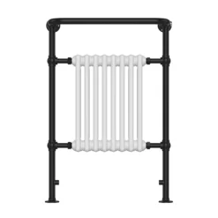 Chatsworth Savoy Matt Black Traditional Heated Towel Rail Radiator