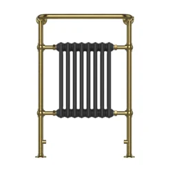 Chatsworth Savoy Traditional Heated Towel Rail Radiator (Brushed Gold & Anthracite Grey) 9 Chatsworth Savoy Traditional Heated Towel Rail Radiator (Brushed Gold & Anthracite Grey) -Home Bathroom trd01vga detail1