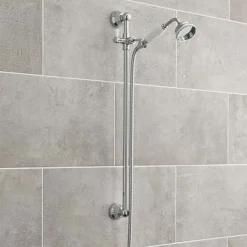 Hudson Reed Traditional Dual Exposed Thermostatic Shower Valve + Slider Rail Kit