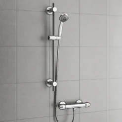 Juno Round Thermostatic Bar Valve - Chrome -Home Bathroom ttmv02detail1