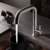 Crosswater - Cucina Tube Side Lever Kitchen Mixer - Stainless Steel 2 Crosswater - Cucina Tube Side Lever Kitchen Mixer - Stainless Steel -Home Bathroom tu713ds d2
