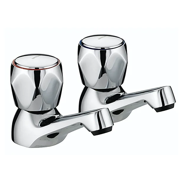 Bristan - Club Basin Taps - Chrome With Metal Heads 4 Bristan - Club Basin Taps - Chrome With Metal Heads - Image 2