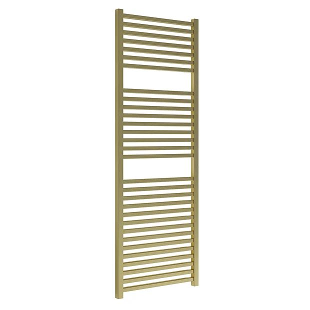 Venice Cubo Heated Towel Rail - Brushed Brass (1420 X 500mm) 3 Venice Cubo Heated Towel Rail - Brushed Brass (1420 X 500mm)