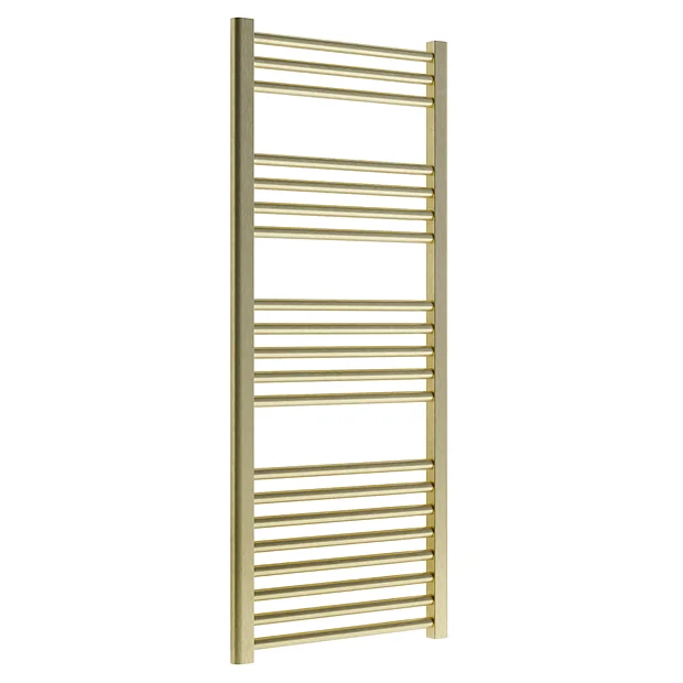 Venice Giro Heated Towel Rail - Brushed Brass (1188 X 500mm) 3 Venice Giro Heated Towel Rail - Brushed Brass (1188 X 500mm)