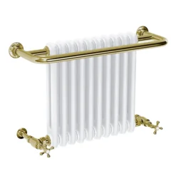 Bromley Vintage Gold Traditional Wall Hung Towel Rail Radiator (742 X 492mm) -Home Bathroom vgtwmr1 d1a