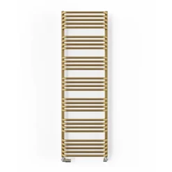 Terma Alex H1580 X W500mm Brass Heated Towel Rail -Home Bathroom wgale158050 kbrasx d4